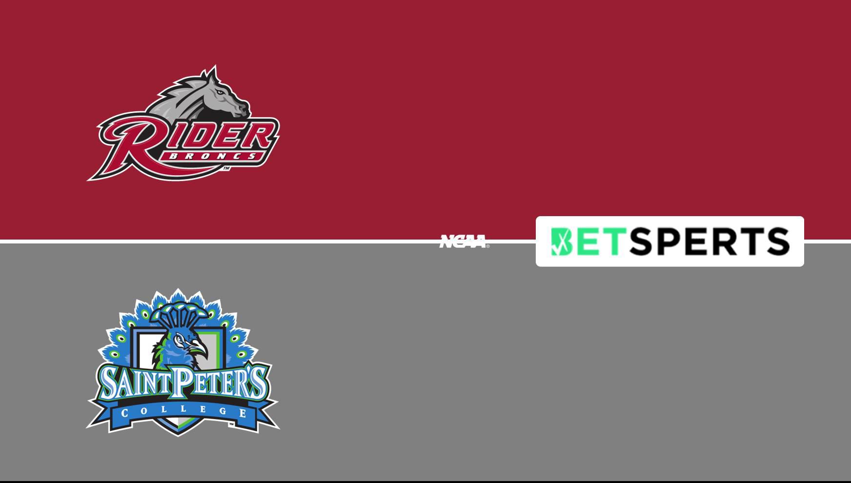 Rider vs Saint Peter's Prediction Live Odds, Stats, History & Picks